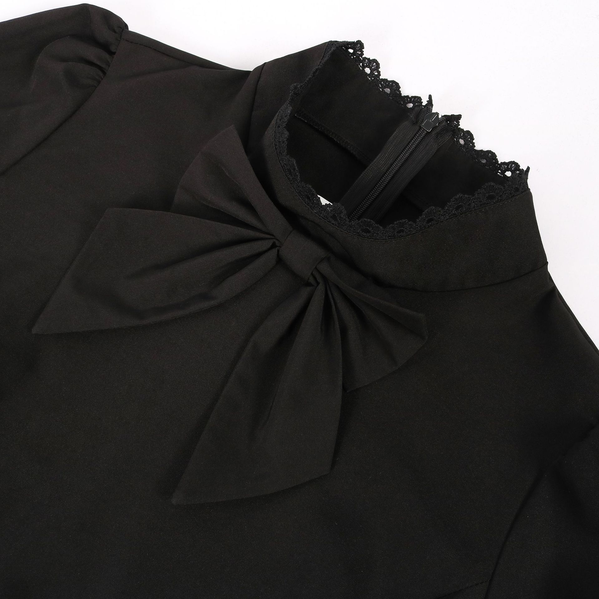Womens Gothic Victorian Ball Gown - Long Sleeve Tiered Corset Dress